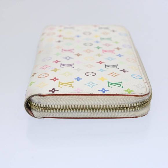 LOUIS VUITTON Monogram Multicolor Zippy Wallet White M60241 LV Auth yk9942 - Picture 4 of 16